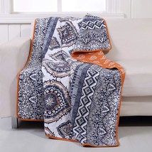 Medina Throw Blanket, Saffron, 50 X 60, Greenland Home Fashions Gl-1510Jthr - £35.14 GBP