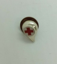 Red Cross Blood Drop Donor Hat or Lapel Pin 1/2&quot; Tall - $6.44