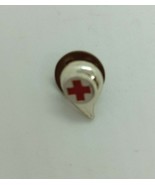 Red Cross Blood Drop Donor Hat or Lapel Pin 1/2&quot; Tall - $6.44