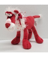 Valentine Red Poseable Lion Cat Heart Bow Plush Stuffed Animal 6&quot; Walmart - $17.45 CAD