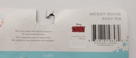 Disney Baby Mickey Mouse Light Blue Rattle BPA Free &amp; Bib Combo - £10.27 GBP