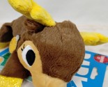 Bark Dog Toy 11 inch Splootdolph Reindeer Thrash Pet Squeaker Crinkle Pl... - £11.21 GBP