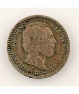 1889 Netherlands 10 Cent Coin (F) Fine Condition - €34,69 EUR