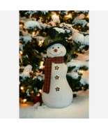 Frost Hat Plaid Scarf Snowman- 22 inch tall - $39.99