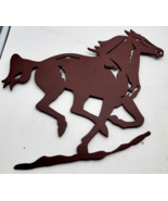 Rustic Horse Metal Wall Art Silhouette Sculpture Western Home Decor - €20,84 EUR