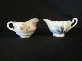 2 Small Creamers Made in England 2.5&quot; T - Royal Dover &amp; Adderley, Floral, Roses - £7.58 GBP