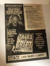 Tales From The Crypt Tv Guide Print Ad Tpa16 - £4.68 GBP