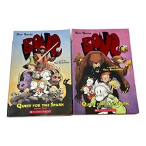 Bone Quest For The Spark Lot 2 Smith Light Novels Vol 1 and 2 Scholastic PB - $31.62