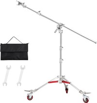 Soonpho Heavy Duty Light Stand C Stand With Casters And Pro, Load Up To 44Lb - £265.87 GBP