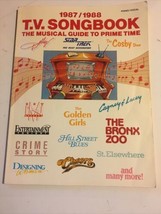 1987 1988 TV Songbook Musical Guide to Prime Time Cheers Star Trek Golden Girls - £15.28 GBP