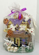 Vintage Candles by Akcents Halloween House Candle New in Packaging 6&quot; SKU H462 - £27.96 GBP