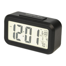 Digital Alarm Clock Large Lcd Display Thermometer Smart Night Light Back... - £14.89 GBP