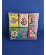 Set of 6 Whitman Mini Card Games - Hearts, Crazy 8s, Authors, Snap, Old ... - $1,657.07 MXN