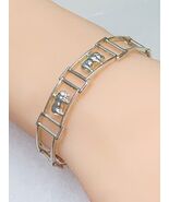 Vintage Elephant Trunk Up Luck Open Work Panel Link 925 Sterling Silver ... - $78.49