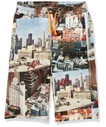 MSRP $32 GUESS Printed French Terry Active Casual Shorts, City Scene, 8 ... - $32.49 CAD