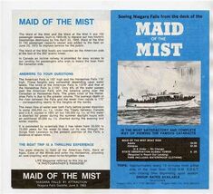 Seeing Niagara Falls from the Deck of the Maid of the Mist Brochure 1963 - $11.88