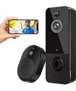 Video Doorbell Camera Wireless 2-Way Audio Included Chime Ring Night Vis... - $47.68 CAD
