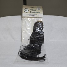 Metz #2 Saddle Black Natural Premium Fly Tying Hackle Feathers NOS Vintage - $48.96