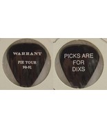 WARRANT - VINTAGE OLD JERRY DIXON TOUR CONCERT GUITAR PICK - $10.00