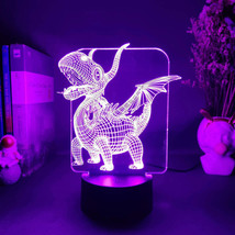 Dinosaur 3D Night Light Color Changing Pterosaur Lamp LED Bedside Table ... - $11.55+