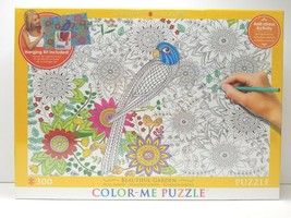 Color Me Puzzle Beautiful Garden 300 Pcs EuroGraphics Anti Stress Activi... - $25.73
