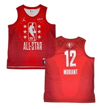 JA MORANT Autographed Memphis Grizzlies 2022 All Star Red Jersey PANINI ... - £1,267.73 GBP