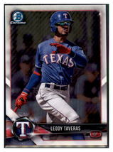 2018 Bowman Chrome Leody Taveras Texas Rangers #BCP240 Baseball card   VSMP1BOV2 - £3.22 GBP