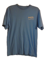 Vineyard Vines Men&#39;s Small  T Shirt Fish Graphic Blue 100% Cotton - £10.34 GBP