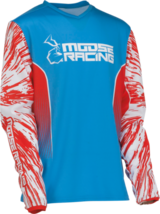 Moose S23 Youth Agroid Jersey Mx Offroad Red/White/Blue Medium - £23.94 GBP