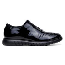 Belvedere Men's Shoes Maxim Wingtip Rich Patent Leather Black Sneaker image 2