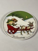 January 7 3/4&quot;  Plate Joan Walsh Anglund Design 1966 Walter Germany.  Winter. - £17.27 GBP