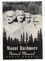 Mount Rushmore National Monument South Dakota Brochure 1949 - £13.93 GBP