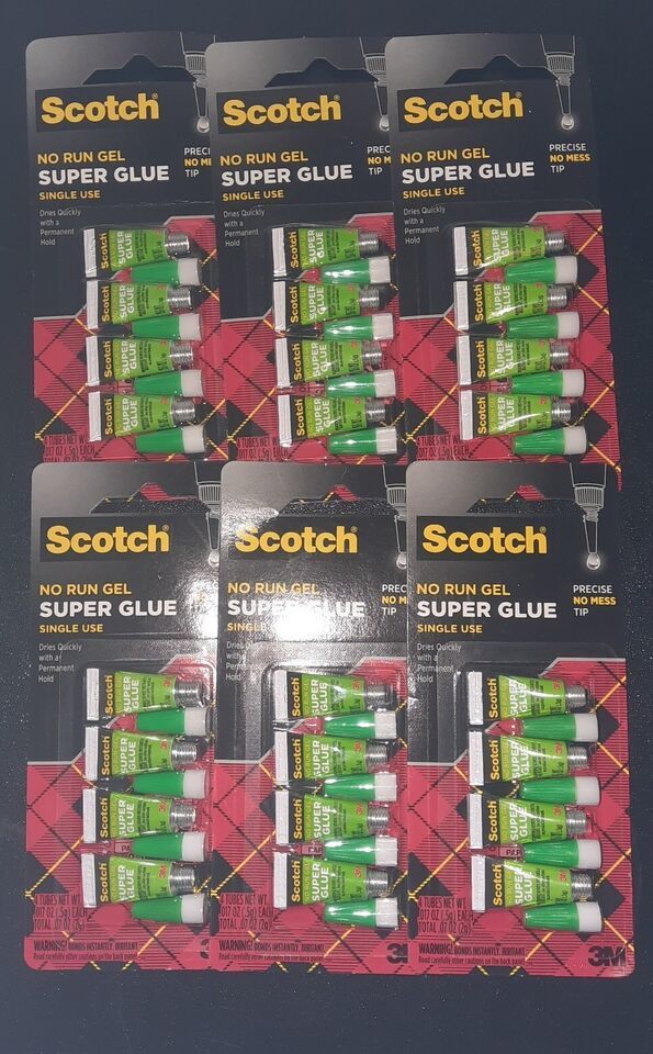 *6*  packs 3M Scotch No Run Gel Super Glue 0.07oz - $22.76