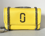 New Marc Jacobs The Glam Shot Mini Flap Crossbody bag Smooth Leather Gol... - $132.91
