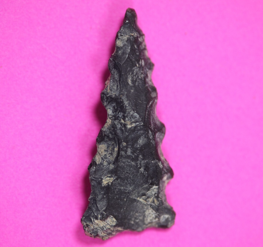 Authentic Pre Columbian Artifact Aztec Arrowhead Battle of Mexico City C... - $29.99