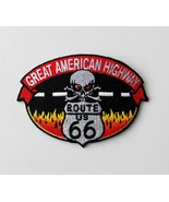 US USA ROUTE 66 GREAT AMERICAN HIGHWAY EMBROIDERED PATCH 3 INCHES - $5.64