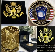 City Of Boston Police Dept Challenge Coin Usa - £18.10 GBP