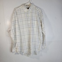 Mens Perry Ellis Portfolio Long Sleeve Button Front Shirt Size XL 100% C... - $15.48