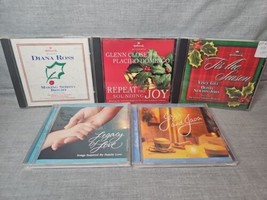 Lot of 5 Hallmark Music CDs: Making Spirits Bright, Repeat the Sounding Joy, Tis - £10.38 GBP
