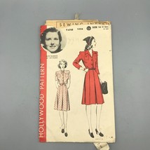 Vintage Sewing PATTERN, 1940s Hollywood Patterns, F-6700 1026, One Piece Dress, - £72.43 GBP