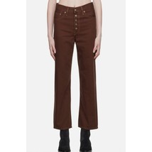 Levis Jeans Womens 26x27 Chocolate Brown Ribcage Straight Ankle Button F... - $818.38 MXN
