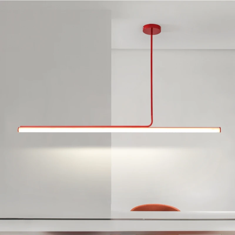  minimalist nordic long tube light dining table light creative bar counter strip luxury thumb200