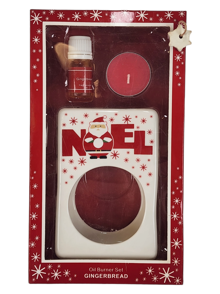 Primary image for Gingerbread House Oil Burner Set Fragrance Scented Homeware Gift Christmas Noel
