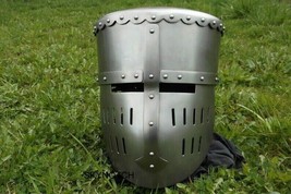 Medieval Crusader Handmade Templar Helmet Knight Viking Crusader Helmet - £103.35 GBP