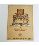 Vintage 1950 Holland America Line Lincolns Birthday Havana Nassau Cruise... - $278.23 MXN