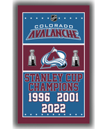 Colorado Avalanche Hockey Stanley Cup Champions Flag 90x150cm3x5ft Super... - £10.97 GBP