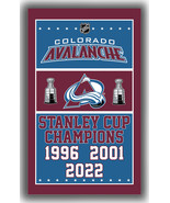 Colorado Avalanche Hockey Stanley Cup Champions Flag 90x150cm3x5ft Super... - €12,20 EUR