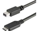 StarTech.com 6ft / 2m USB-C to Mini DisplayPort Cable - 4K 60Hz - Black ... - £40.84 GBP