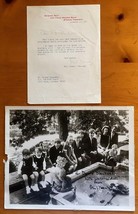 1967 Ethel Kennedy Signed Letter &amp; Family Press Photo 8x10 RFK 9 Childre... - £149.49 GBP