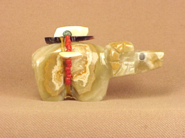 ZUNI Native American Pueblo Indian exquisite  RAM  TONY LAIWAKETE # 637RAM - $27.72